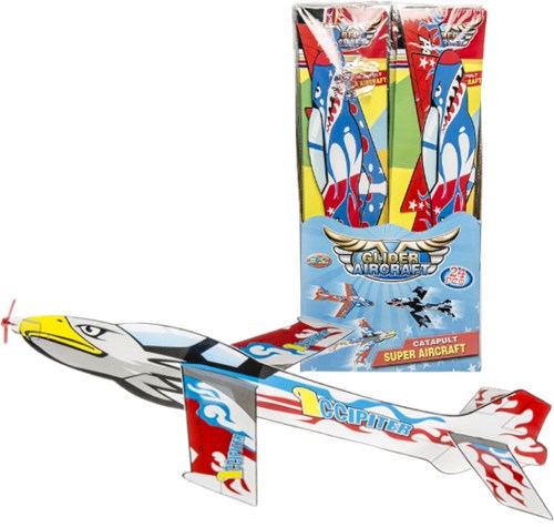 Duckiez airplane toy launcher plane tempex 50 cm multicolor