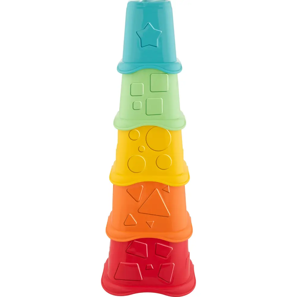 Chicco stacking cups ECO+ sustainable toy made from recycled plastic