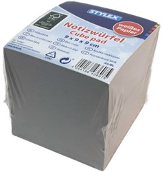 Stylex Notepad glued 9 x 9 x 9cm 43607