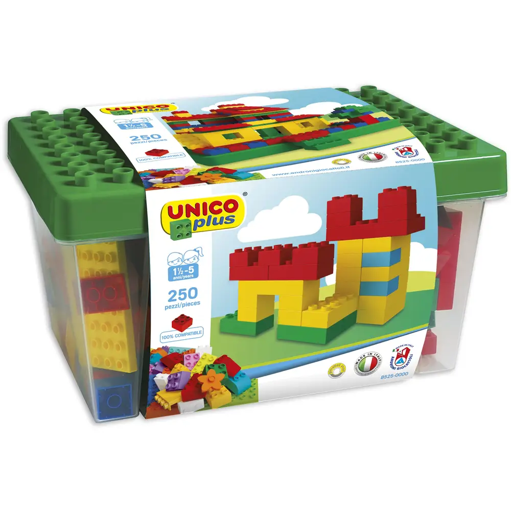 Androni Giocattoli building blocks box 250 pieces - colorful block set