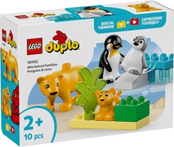 LEGO DUPLO building set wild animals penguins lions toddler toy