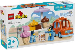LEGO DUPLO Bluey - Getting Ice Cream with Bluey building set for toddlers