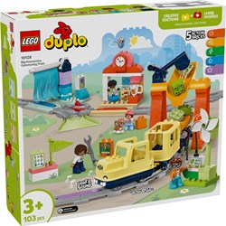 LEGO DUPLO - Town Large Interactive Neighborhood Train Set - train toy