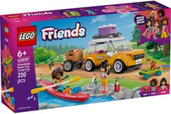 LEGO Friends road trip playset - car with trailer and puppy 42659