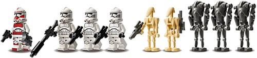 LEGO Star Wars building set Clone Trooper Battle Pack with droids 75372-3