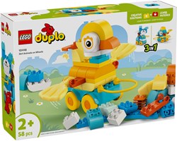 LEGO DUPLO 3-in-1 Animals on Wheels Toddler Toy - Creative Building Set