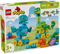 LEGO DUPLO 3-in-1 Dinosaurs on Wheels building set - educational toy