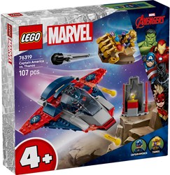 LEGO Super Heroes building set Captain America vs Thanos action figures