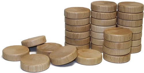 HOT Games shuffleboard pucks set - 30 pieces - tournament - 52mm hollowed
