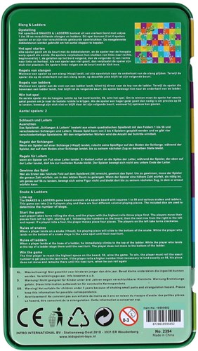 Magnetic travel game tin Snakes & Ladders magnetic board game-3