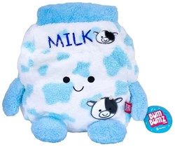 BumBumz plush milk carton - blue beanbag feel cuddly toy 30 cm