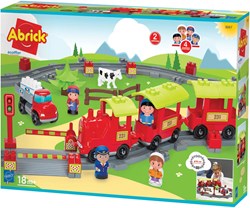 Abrick train construction set - colorful toy train for children