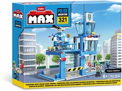 Zuru building toy police station Max City 321-piece creative play