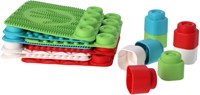 Clementoni Baby Clemmy - Sensory Carpet play mat with stacking blocks-2