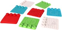 Clementoni Baby Clemmy - Sensory Carpet play mat with stacking blocks-3