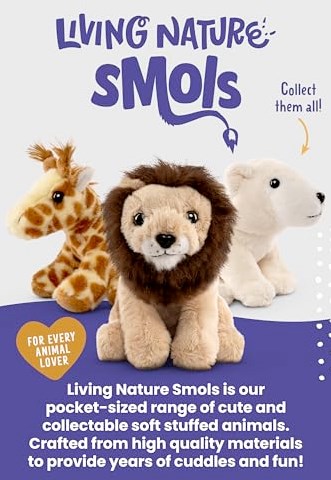 Living Nature cuddly toy SMOLS Turtle eco-friendly plush-3