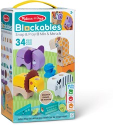 Spin Master wooden safari building blocks play set - 34 pieces - educational toy