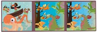 Scratch magnetic puzzle book dragons - travel game for kids-2