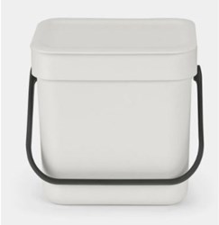 Brabantia kitchen waste bin 3 litre - Light Grey - compact waste sorting