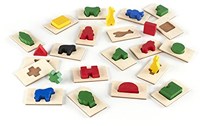 Guidecraft educational game 3D Feel & Find - multicolor wooden puzzle-2