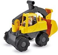 Ecoiffier excavator toy with play figure - 35.5cm yellow