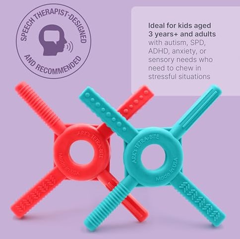 Ark Therapeutics chew toy sensory fidget lime green XT medium-3