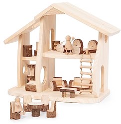 Guidecraft dollhouse playset - Woodlands - multicolor cardboard