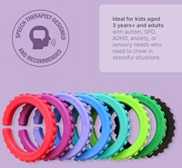 Ark Therapeutics chew bracelet sensory toy magenta large-3