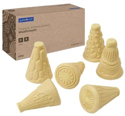 Guidecraft educational toy Organic Pattern Rollers Mushroom set