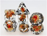Foam Brain Games dice Hot Dog RPG set multicolor