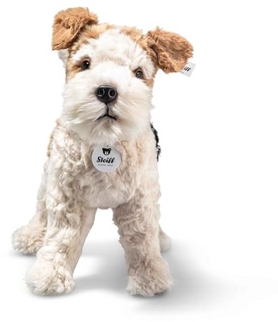 Steiff plush Foxy Fox Terrier cuddly toy - 32 cm - multicolour dog