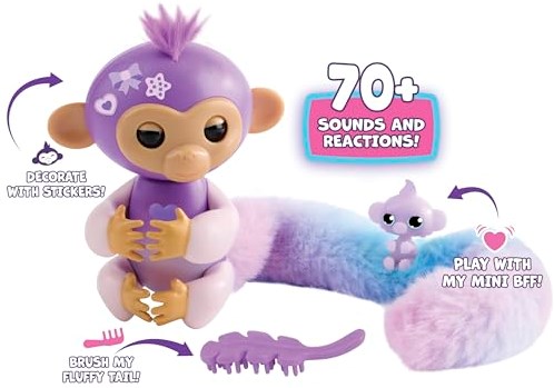 FINGERLINGS SNUGGLE TAILS MONKEY-3