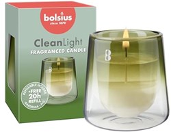 Bolsius scented candle starter kit Clean Light Gardenia & Fig glass