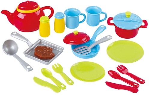 Play kitchen set toy - My First Kitchen Set 19-piece plastic-2