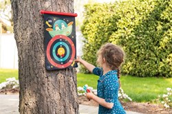 Scratch magnetic dartboard astronaut - educational kids game multicolor
