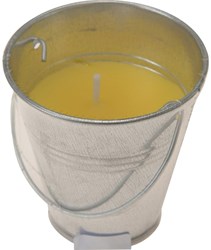 ProGarden citronella candle insect repellent in zinc bucket 6x6.5cm