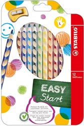 Stabilo colour pencils EASYcolors left-handed ergonomic 12 pcs with sharpener