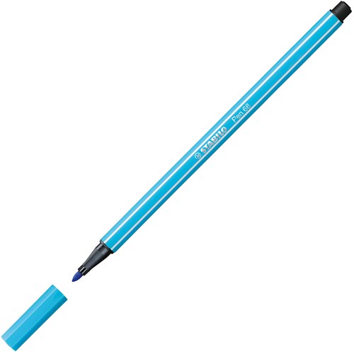 STABILO premium felt-tip pen azure blue - creative coloring pen-2