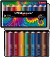 STABILO aquacolor - premium watercolor pencils metal case 36 colors-2
