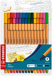 STABILO Point 88 felt pen Multicolor 5 pc(s)