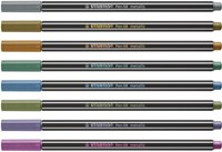 Stabilo premium metallic felt-tip pen case with 8 colors Pen 68-3