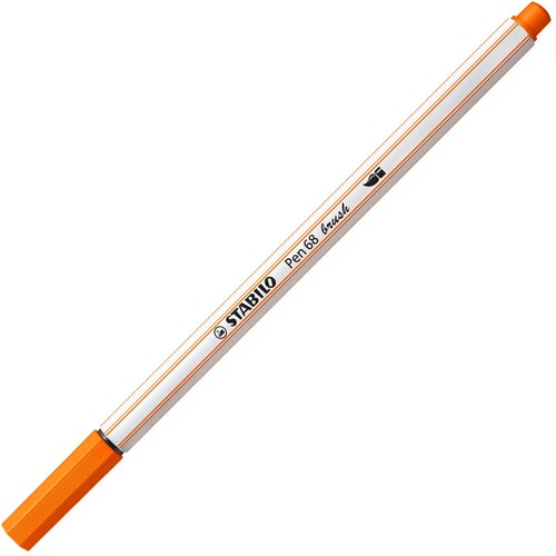 STABILO Pen 68 Brush - Viltstift - Bleek Vermiljoen (30)-3