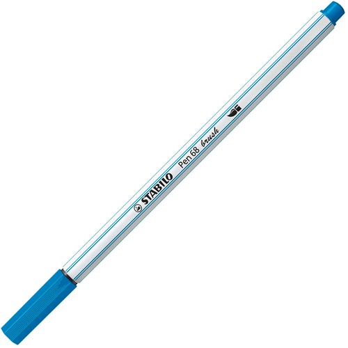 STABILO Pen 68 Brush - Viltstift - Lichtblauw (31)-3