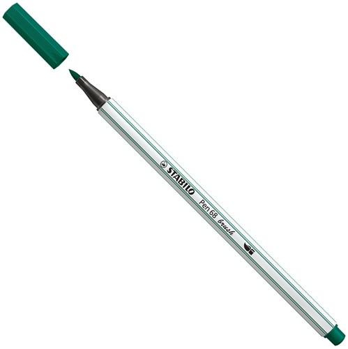 STABILO Pen 68 Brush - Viltstift - Turquoise Groen (53)-2