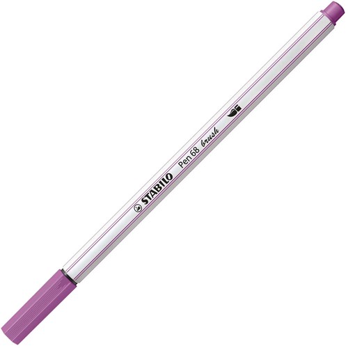 STABILO Pen 68 Brush - Viltstift - Pruimen Paars (60)-3