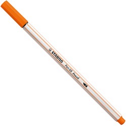 STABILO Pen 68 Brush - Viltstift - Bleek Vermiljoen (30)