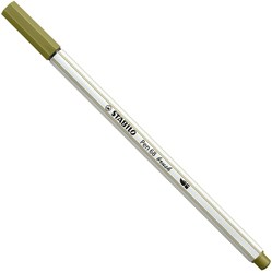 STABILO Pen 68 Brush - Viltstift - Modder Groen (37)
