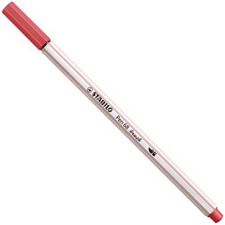 STABILO Pen 68 Brush - Viltstift - Roestig Rood (47)