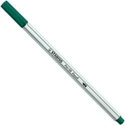STABILO Brush felt-tip pen turquoise green - creative pen for kids