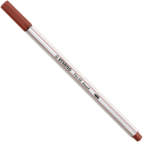 STABILO Pen 68 Brush - Viltstift - Sienna (75)